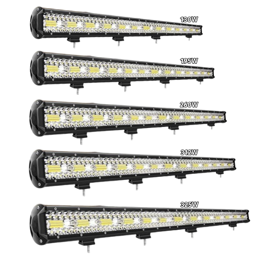 Bară LED Auto Dreaptă 56cm 130W Osram – Iluminare Super Luminoasă cu 3 Rânduri, Rezistentă la Apă și Șocuri pentru SUV-uri, Camioane, ATV-uri și Bărci