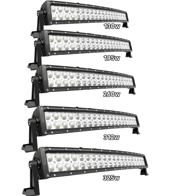 Bara LED Auto Curbată 107cm cu 260W Osram – Iluminare Super Luminoasă cu 3 Rânduri pentru SUV-uri, Camioane, ATV-uri, Pick-up-uri și Bărci, Rezistentă la Apă și Șocuri