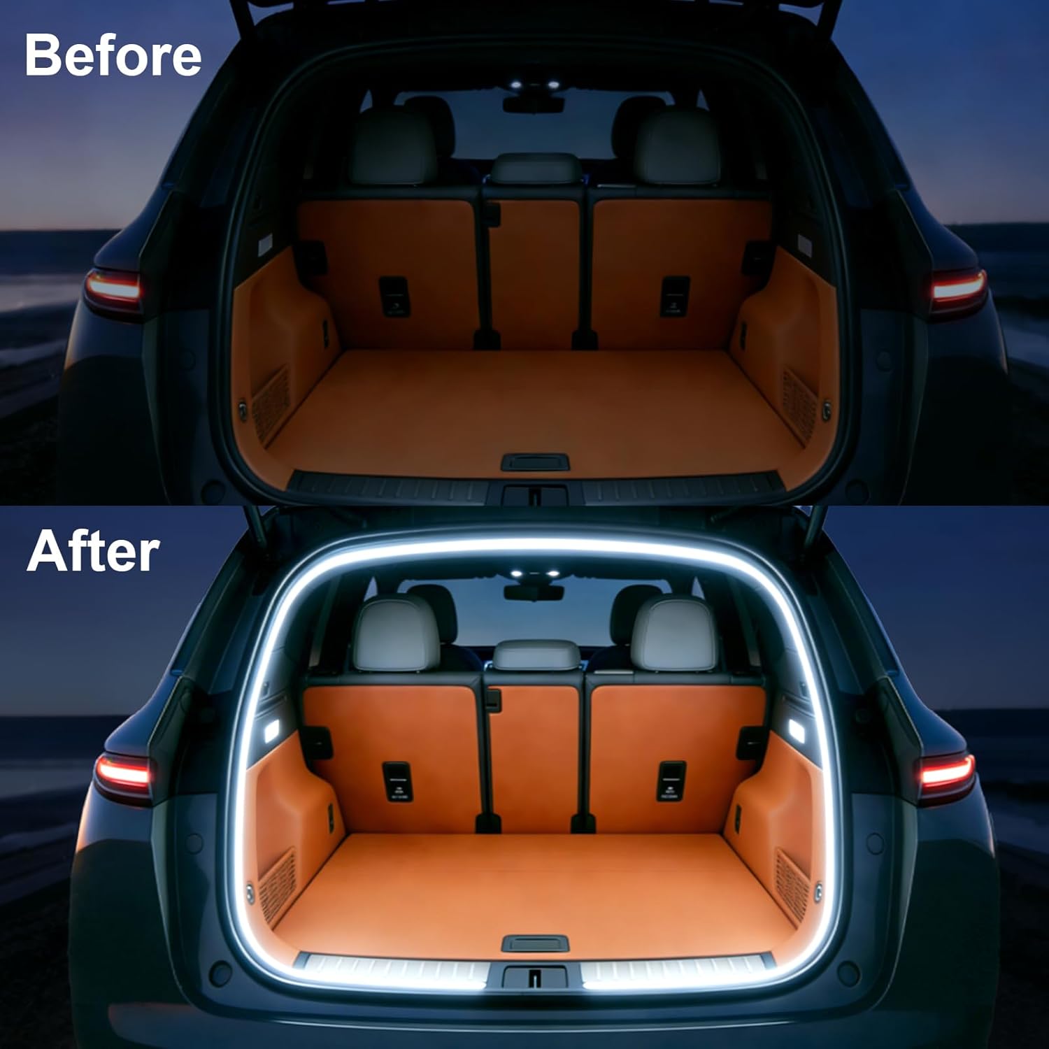 Bandă LED Auto 5M Portbagaj 12V – Iluminare LED Alb Rece 6000K, Waterproof, Flexibilă, Universală