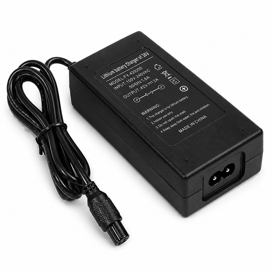 Încărcător Electric 42V 2A pentru Trotinete Electrice și Hoverboard – Culoare Neagră, Ideal pentru Încărcarea Rapidă
