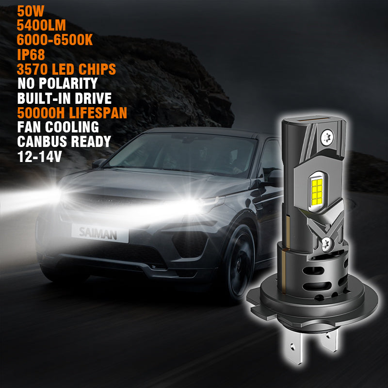 Becuri LED Auto H7 300W 30000LM – Set LED Plug & Play