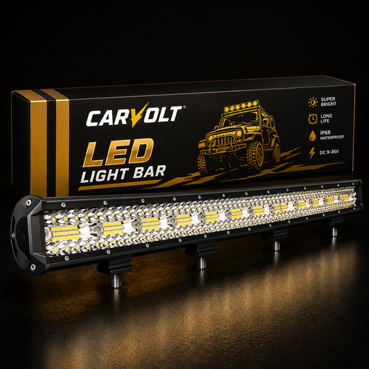 Bara LED Auto Dreaptă 106cm 260W Osram – Iluminare Off-Road Super Luminoasă cu 3 Rânduri, Rezistentă la Apă și Șocuri pentru SUV, Camioane, ATV și Bărci