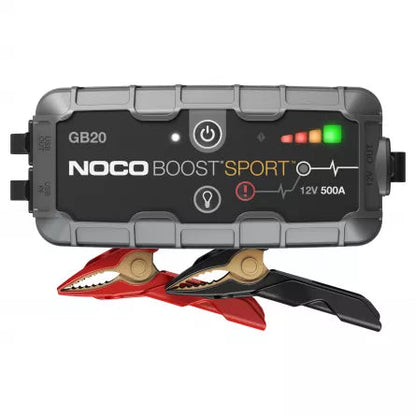 Robot Pornire Auto, Jump Starter Auto Noco GB20, 12V Portabil, Curent Pornire 500A, Baterie Litiu-Ion