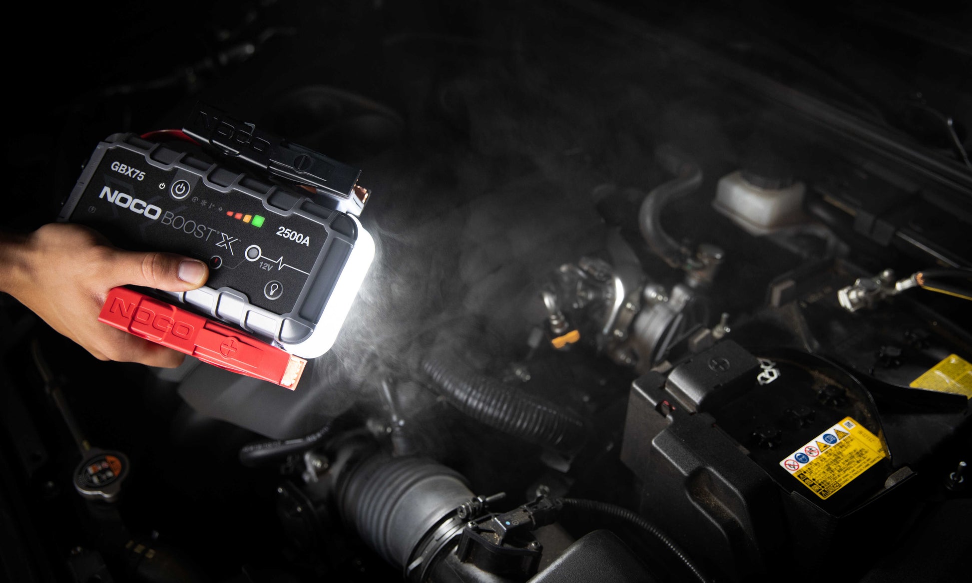 Robot Pornire Auto, Jump Starter Auto Portabil 12V, Curent Pornire 2500A Litiu-Ion, Noco Boost GBX75