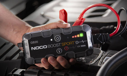 Robot Pornire Auto, Jump Starter Auto Noco GB20, 12V Portabil, Curent Pornire 500A, Baterie Litiu-Ion